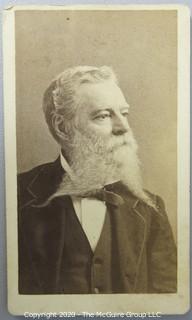 Cartes-de-Visite CDV Antique Cabinet Photo Card - Man with Beard, From W. A. Beckling, Columbia, S.C. 