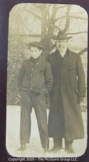 Cartes-de-Visite CDV Antique Cabinet Photo Card - March 1904, Sam & George, From Lovely Jimmie.