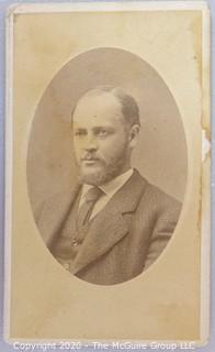 Cartes-de-Visite CDV Antique Cabinet Photo Card - Man, Photographer, Wm. Klauser, New York. 