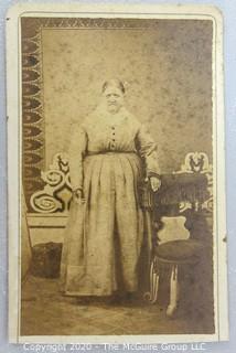 Cartes-de-Visite CDV Antique Cabinet Photo Card - Woman, Shields Photograph Car.