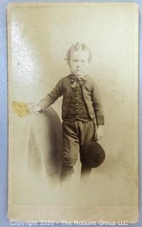 Cartes-de-Visite CDV Antique Cabinet Photo Card - Young Boy 