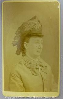 Cartes-de-Visite CDV Antique Cabinet Photo Card - Woman, Photographer A.N. Hardy, Boston MA.