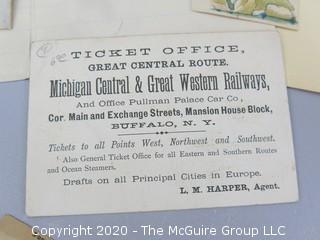 Group of Ephemera. Includes Telegram, Railway Ticket, Postcard & Letter to Santa.