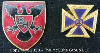 Group of Pins; Includes Military and Railroad Pins and Awards. 