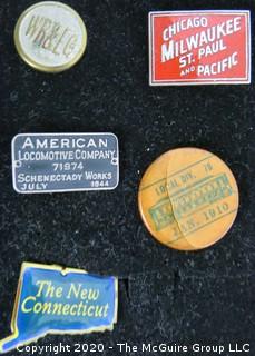 Group of Pins; Includes Military and Railroad Pins and Awards. 