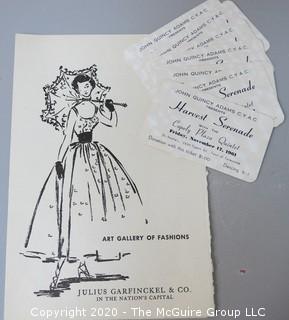 Group of Miscellaneous Ephemera; Includes Postcards, Programs, Tickets & Photos. 