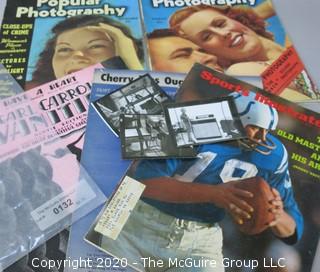 Vintage Photography and Sports Magazines, Sheet Music and Photos. 