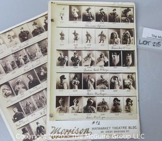 Photo: Historical: Theater: ~1890 images of various actors and actresses