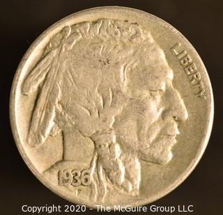 1936-S Buffalo Nickel Double Die (Mint Mark)