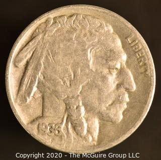 1936-S Buffalo Nickel