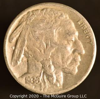 1936-S Buffalo Nickel