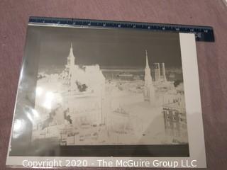 8 x 10" Film Negative; Irving Underhill; Trinity Church New York City (0001A)