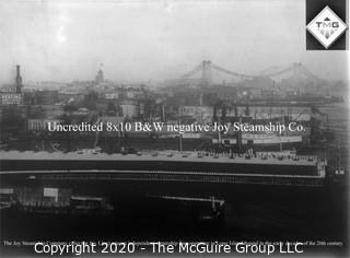 8 x 10" Film Negative; Irving Underhill; Joy Steamship Co. New York City (0045A)