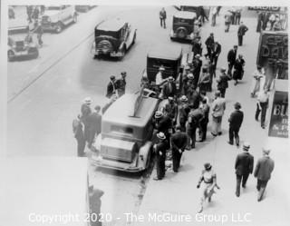 2 1/4 x 3 1/4" Film Negative Vintage: Americana: Automobile: Street show car