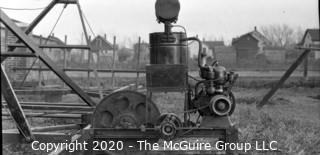 3 1/4 x 5 1/2" Film Negative Vintage: Americana: Farming: farm engine