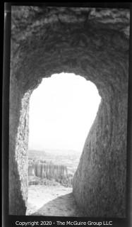 2 1/2 x 4 1/4" Film Negative Vintage: Americana: Western Grand Tour: rock passage