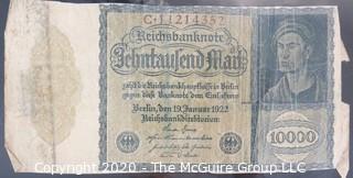 Paper:Historical: Currency: 20 vintage German mark notes