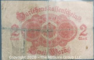 Paper:Historical: Currency: 20 vintage German mark notes