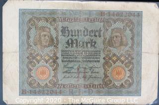 Paper:Historical: Currency: 20 vintage German mark notes