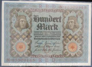 Paper:Historical: Currency: 20 vintage German mark notes