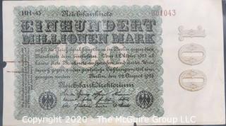 Paper:Historical: Currency: 20 vintage German mark notes