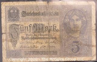 Paper:Historical: Currency: 20 vintage German mark notes