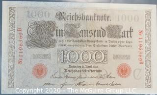 Paper:Historical: Currency: 20 vintage German mark notes