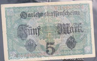 Paper:Historical: Currency: 20 vintage German mark notes