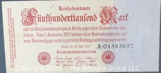 Paper: Historic: Currency: 32 asst. vintage German bank notes