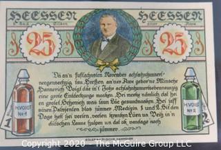 Paper: Historic: Currency: 32 asst. vintage German bank notes