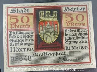 Paper: Historic: Currency: 32 asst. vintage German bank notes