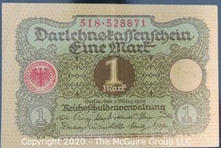 Paper: Historic: Currency: 32 asst. vintage German bank notes