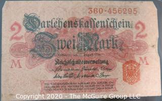 Paper: Historic: Currency: 32 asst. vintage German bank notes