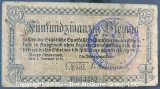 Paper: Historic: Currency: 32 asst. vintage German bank notes