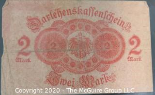 Paper: Historic: Currency: 32 asst. vintage German bank notes