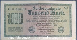 Paper: Historic: Currency: 32 asst. vintage German bank notes