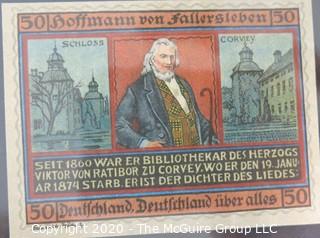 Paper: Historic: Currency: 32 asst. vintage German bank notes