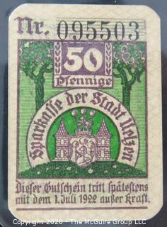 Paper: Historic: Currency: 32 asst. vintage German bank notes