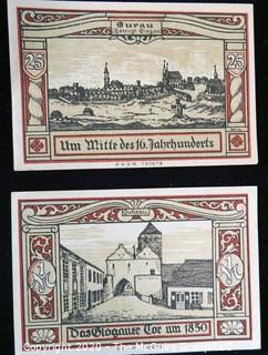 Paper: Historic: Currency: 32 asst. vintage German bank notes