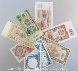 8 Pieces of Old Foreign Paper Currency