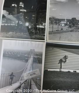 4 Large Format Black & White Photos from Newspaper Articles.  