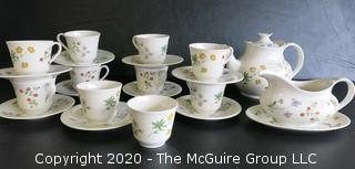 Partial Set of Royal Doulton Fine China in "Springtime" Pattern. Made in England.