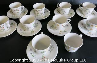 Partial Set of Royal Doulton Fine China in "Springtime" Pattern. Made in England.