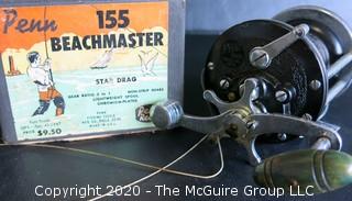 Vintage Penn 155 Beachmaster Star Drag Fishing Reel. 