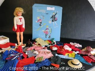 Vintage Ideal TAMMY Doll With Case, Clothing, & Accessories. (ADDITIONAL PHOTOS OF CLOTHES HAVE BEEN ADDED AS OF 03-16 @10:13 ET) 
