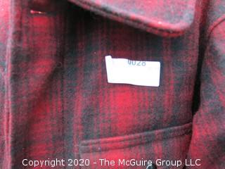 Medium Sized Vintage Woolrich Insulated Wool Hunting Jacket & Pants in Red & Black Buffalo Plaid. Perfect addition for those decorating lodges and hunting cabins  