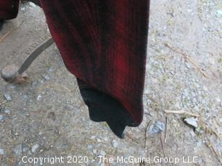 Medium Sized Vintage Woolrich Insulated Wool Hunting Jacket & Pants in Red & Black Buffalo Plaid. Perfect addition for those decorating lodges and hunting cabins  