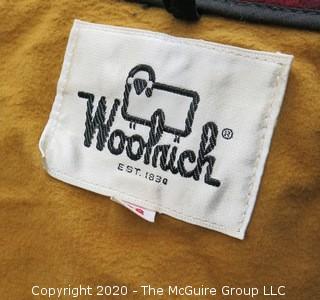 Medium Sized Vintage Woolrich Insulated Wool Hunting Jacket & Pants in Red & Black Buffalo Plaid. Perfect addition for those decorating lodges and hunting cabins  