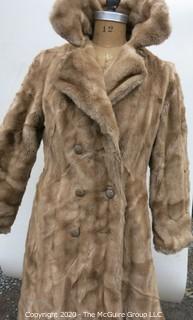 Light Brown Faux/Fur(?) Coat.