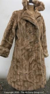 Light Brown Faux/Fur(?) Coat.